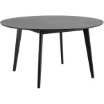Table � manger ronde rover avec un diam�tre de 140 cm. pieds en bois dh�v�a plateau avec placage de ch�ne. ...