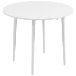Table � manger ronde extensible niko blanche