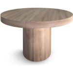 Table ronde extensible suzie ch�ne clair