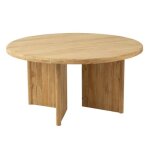 Table  manger ronde teck 150cm naturel