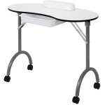 Table de manucure portative pliable pour la manucure la reconstruction des ongles et la d�coration des ...