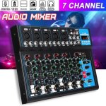 Table de mixage 7 canaux bluetooth dj mic audio Table de mixage 7 canaux bluetooth dj mic audio