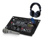 Table de mixage - ibiza sound - 4 voies 7 entres usb / bluetooth - casque - micro silver
