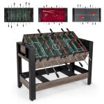 Table multi jeux 3 en 1 pivotante costway - baby - footbillard et tennis de table - 124 x 605 x 84 cm ...