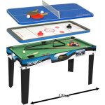 Table multi - jeux - usg - billard amricain air hockey ping - pong - mixte - 121 x 58 cm