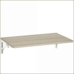 Table murale rabattable 60x40 cm - platzsparend solide polyvalent - ch�ne