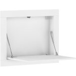 Table murale rabattable - bb loisir - ram - 74x59cm - blanc mat - pliant Table murale rabattable - bb loisir - ram - 74x59cm - blanc mat - pliant