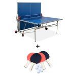 Table de ping pong extrieure pliante avec 4 raquettes et 6 balles table de ping pong extrieure pliante ...