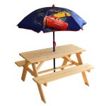 Table de pique - nique avec parasol cars
