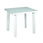 Table de jardin - flocon - plastique - rectangulaire - blanc - 80x75x72 cm Table de jardin - flocon - plastique - rectangulaire - blanc - 80x75x72 cm