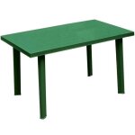 Table en plastique resine vert rectangulaire 126x76 cm. - tec - 3392 - li. g Table en plastique resine vert rectangulaire 126x76 cm. - tec - 3392 - li. g
