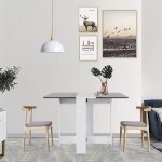 Table pliable salle  manger console pliant - la marque - blanc - 4 places - rectangulaire - design