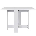 Table pliante 103 * 76 * 73. 4cm blanc