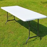 Table pliante - table buffet pliable pour 8 personnes table de f�te portable pour jardin / terrasse / ...