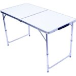 Table pliante - alu - 120x60cm - blanc - multifonctionnelle - légère et portable Table pliante - alu - 120x60cm - blanc - multifonctionnelle - légère et portable