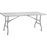 Table piable marbueno gris 70 x 74 x 180 cm