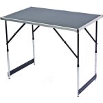 Table pliante - table multifonctionnelle pour les marchs - blanc - rglable en hauteur