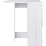 Table pliante - top des ventes - contemporain - blanc - 4 - 6 personnes