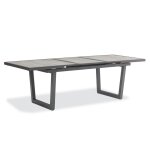 Table de jardin 10 places en aluminium et plateau céramique Table de jardin 10 places en aluminium et plateau céramique