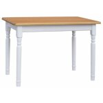 Table rectangulaire blanc / aune - cuisine / salle  manger - 80 x 60 cm