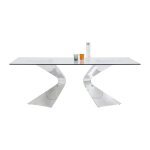 Table gloria 200x100cm chrom�e kare design