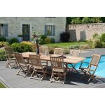 Table rectangulaire double extension 200 - 300x120 cm jarditeck