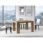 Table rectangulaire extensible 4 à 10 personnes l 130 à 234 cm bois clair ribo 2 pieds Table rectangulaire extensible 4 à 10 personnes l 130 à 234 cm bois clair ribo 2 pieds