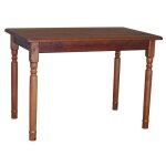 Table rectangulaire - marron - laqu