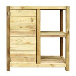 Table de rempotage avec étagère et porte essencia Table de rempotage avec étagère et porte essencia