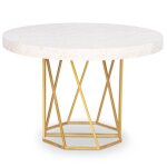 Table de repas extensible janina 110 - 260cm blanc