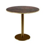 Table ronde � 70 cm rome bistrot rouille