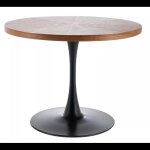 Table ronde amadeo - marron / noir - d 100 x h 76 cm