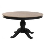 Table ronde extensible pour 6 À 10 pers - bois - noir - interiors Table ronde extensible pour 6 À 10 pers - bois - noir - interiors