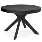 Table ronde extensible myriade all black Table ronde extensible myriade all black