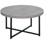 Table ronde - fortaleza - noir et gris - 4 places - bois - salle à manger Table ronde - fortaleza - noir et gris - 4 places - bois - salle à manger