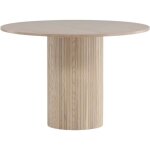 Table ronde en mdf bianca 110 cm naturel Table ronde en mdf bianca 110 cm naturel