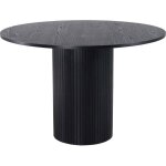 Table ronde en mdf bianca 110 cm noir Table ronde en mdf bianca 110 cm noir