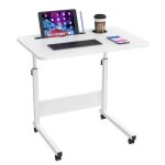 Table roulante pour lit canap avec fente pour pad & porte - gobelet bureau mobile rglable en hauteurtable ...