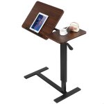 Table roulante relevable pour laptop plateau inclinable structure stable gain de place id�al pour t�l�travail ...