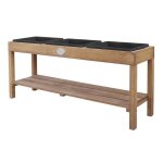 Table  sable et eau en bois brun fonc axi - table dactivit pour enfant avec 3 rcipients et une tagre ...