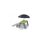 Table dactivits sable et eau - exit toys - aksent - avec banc parasol et outils de jardinage