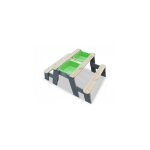 Table  sable eau et pique - nique - exit toys - aksent - bois massif - vert - ds 3 ans