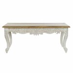 Table de salle  manger - item home - bois de manguier - finition vieillie - 120 x 61 cm - design indien ...