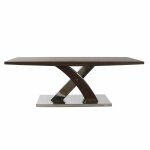 Table de salle  manger - 120 x 60 x 43. 5 cm - blanc - rectangulaire - a monter soi - mme