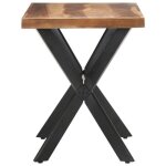 Table de salle � manger en bois massif - cuque - rectangulaire - marron - 6 places - 120x60x75 cm