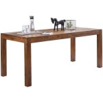 Table de salle à manger en bois massif sheesham - finebuy - petit - classique - intemporel - marron foncé ... Table de salle à manger en bois massif sheesham - finebuy - petit - classique - intemporel - marron foncé ...