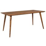 Table de salle à manger en bois de sheesham repa - design rétro compact - carré - 120x60x76cm Table de salle à manger en bois de sheesham repa - design rétro compact - carré - 120x60x76cm