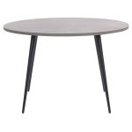 Table de salle à manger effet béton ronde d 120 cm odeon Table de salle à manger effet béton ronde d 120 cm odeon