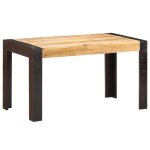 Table de salle � manger - hao - bois de manguier brut - rectangulaire - 6 places