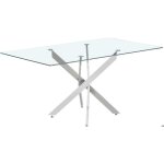 Table de salle � manger lasi 160 x 90 x 77 cm design en verre